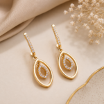 Crystal Teardrop Drop Earrings