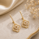 Crystal Blossom Drop Earrings
