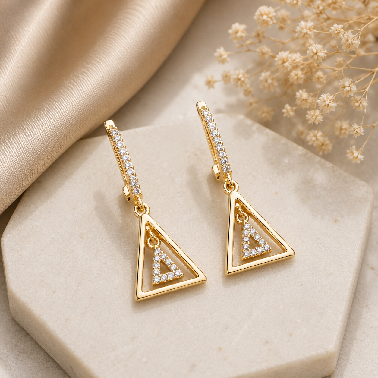 ChatGPT Image Jun 12, 2026, 06_10_44 PM Triangle Spark Earrings - Image 1