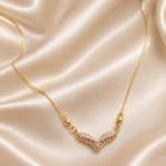 Crystal V Charm Pendant