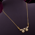 Golden Floral Charm Necklace