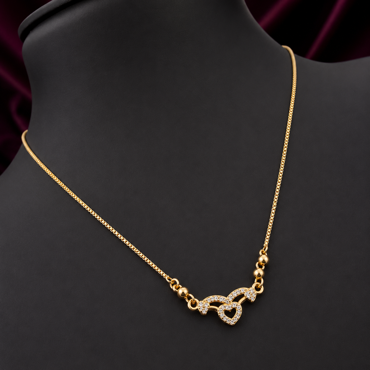 ChatGPT Image Jun 16, 2026, 08_36_05 PM Golden Heart Spark Necklace - Image 1