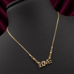 Golden Love Pendant Necklace