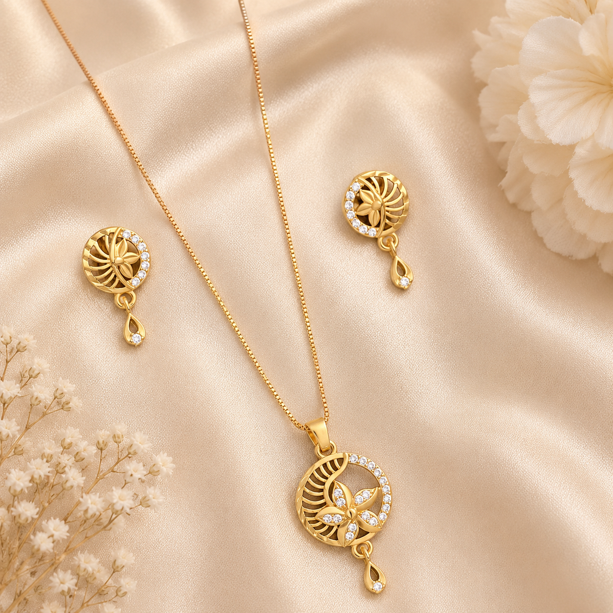 ChatGPT Image Jun 18, 2026, 08_09_23 PM Golden Floral Grace Set - Image 1