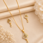 Diamond Drop Pendant Set