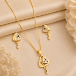 Royal Triangle Pendant Set