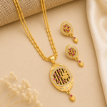 Ruby Bloom Pendant Set