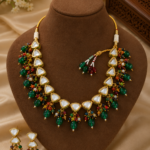 Multicolor Kundan Beaded Necklace Set