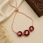 Ruby Glow Adjustable Bracelet