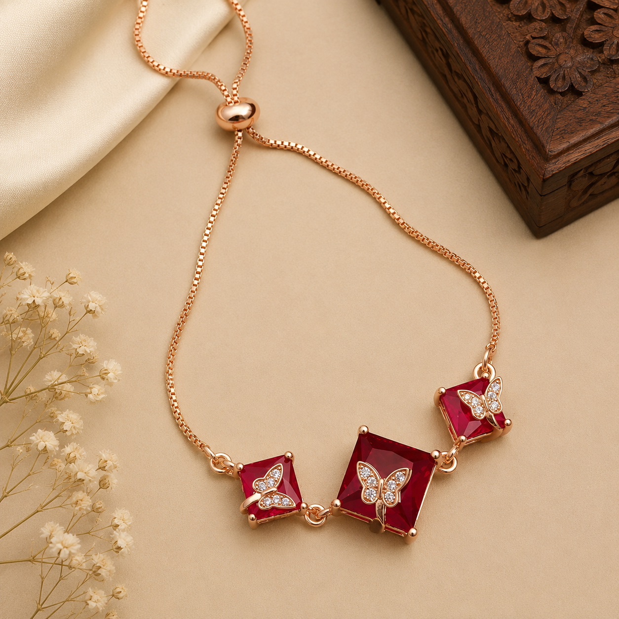 ChatGPT Image Jun 6, 2026, 06_54_07 PM Ruby Butterfly Adjustable Bracelet - Image 1