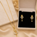 Crystal Bloom Pendant Set