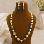 Multicolor Pearl Designer Necklace Set