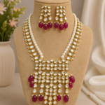 Royal Kundan Pearl Statement Set