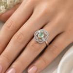 Emerald Bloom Statement Ring
