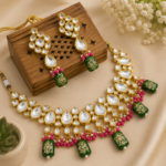 Emerald Kundan Choker Set